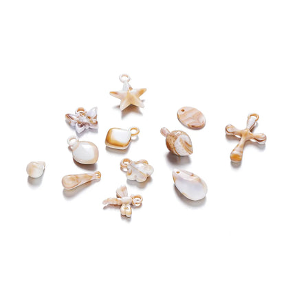 10 PCS/Package Arylic Conch Pendant