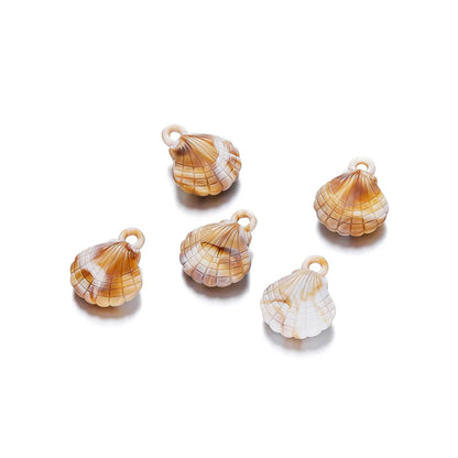 10 PCS/Package Arylic Conch Pendant