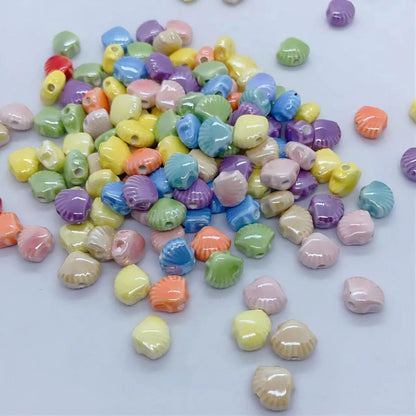 10 PCS/Package Ceramics Shell Beads