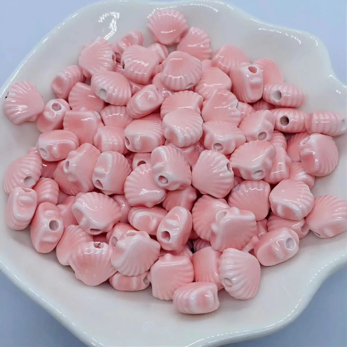 10 PCS/Package Ceramics Shell Beads