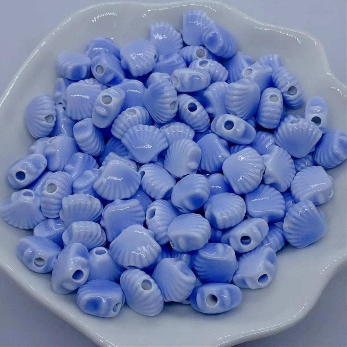 10 PCS/Package Ceramics Shell Beads