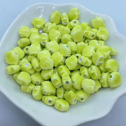 10 PCS/Package Ceramics Shell Beads