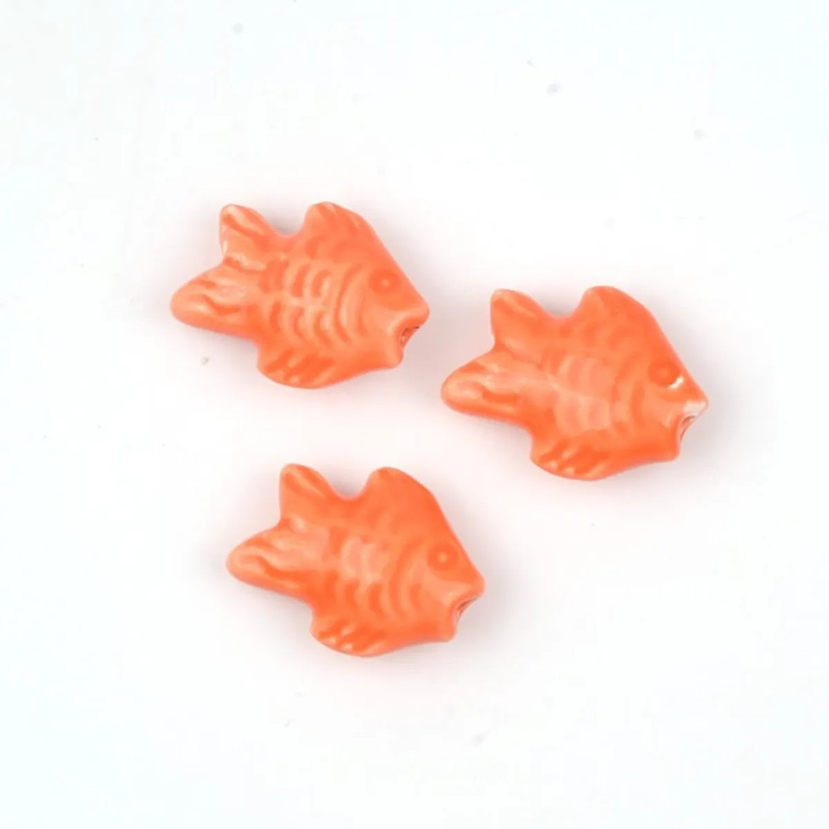 10 PCS/Package Ceramics Solid Color Beads