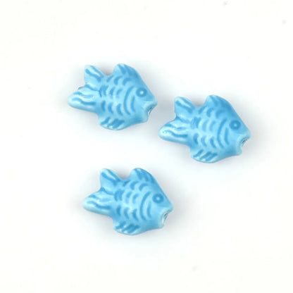 10 PCS/Package Ceramics Solid Color Beads