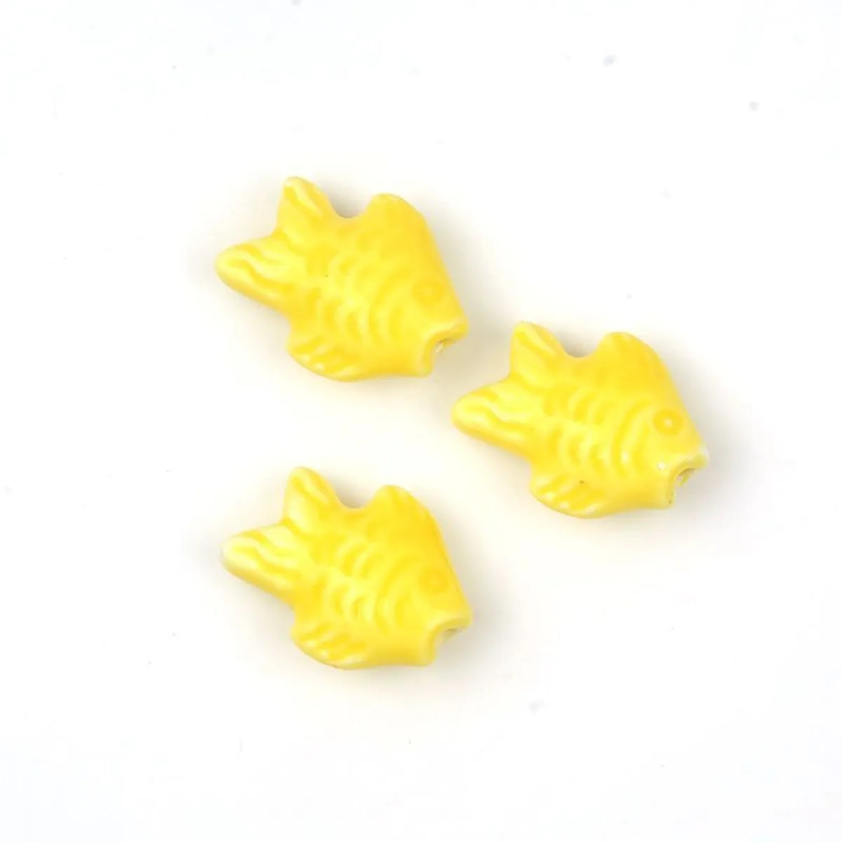 10 PCS/Package Ceramics Solid Color Beads