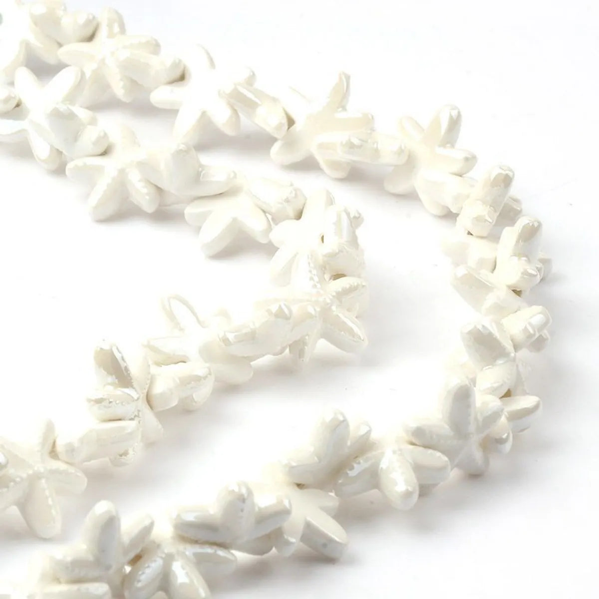 10 PCS/Package Ceramics Starfish Beads