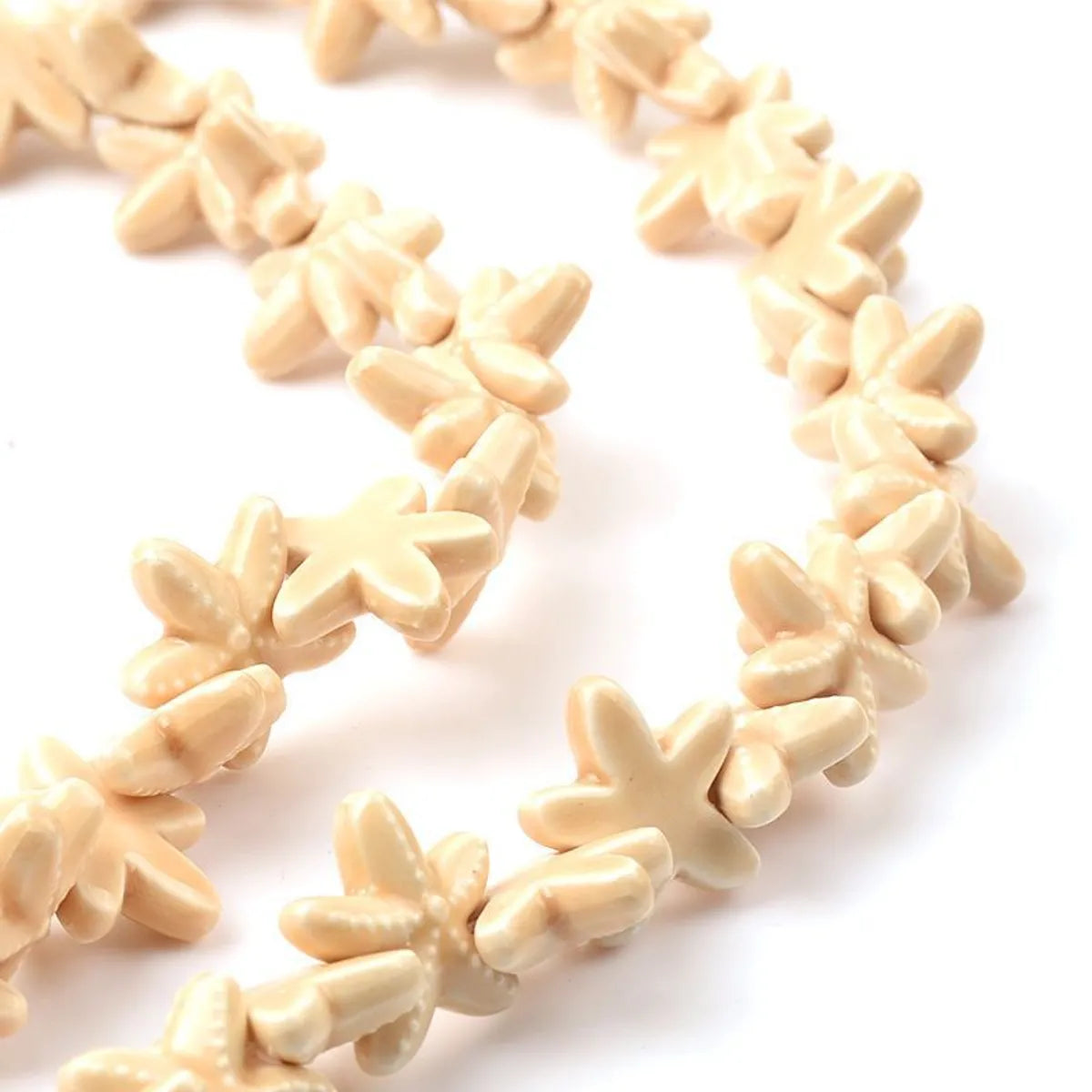 10 PCS/Package Ceramics Starfish Beads