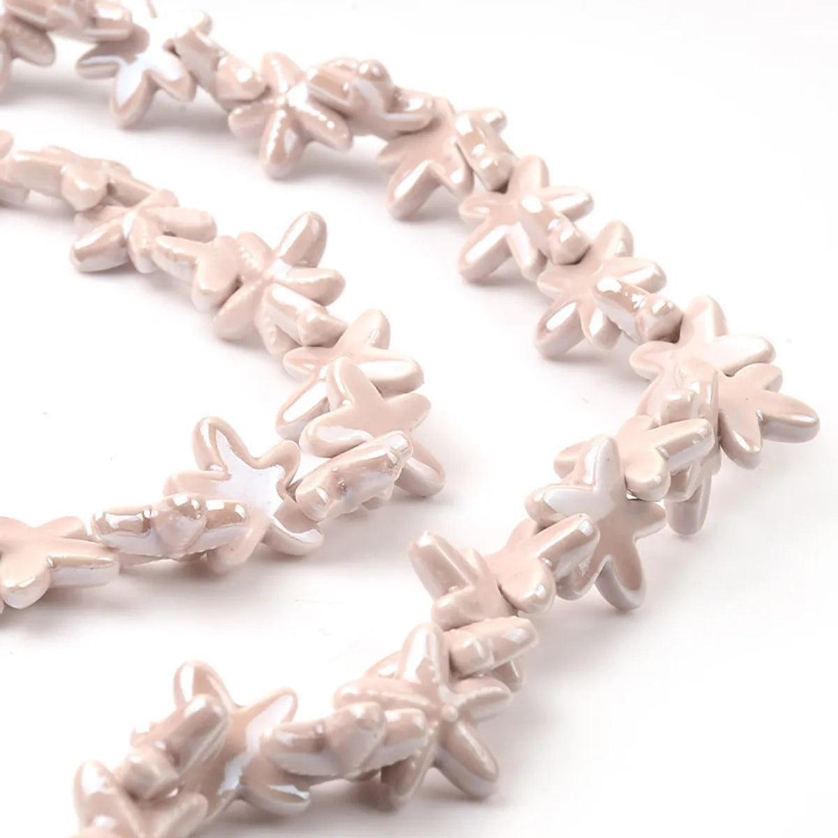 10 PCS/Package Ceramics Starfish Beads