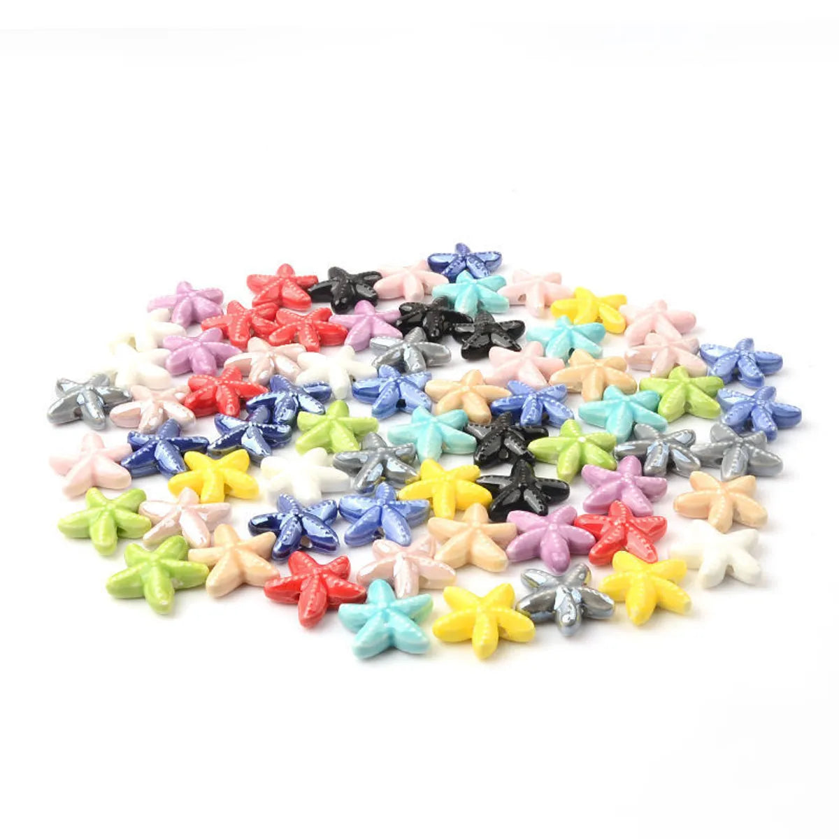 10 PCS/Package Ceramics Starfish Beads