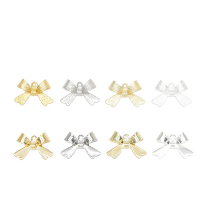 10 PCS/Package Copper Bow Knot Pendant