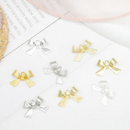 10 PCS/Package Copper Bow Knot Pendant