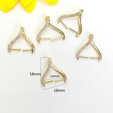 10 PCS/Package Copper Rhinestones Solid Color Pendant