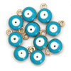 10 PCS/Package Diameter 8mm Alloy Eye Pendant