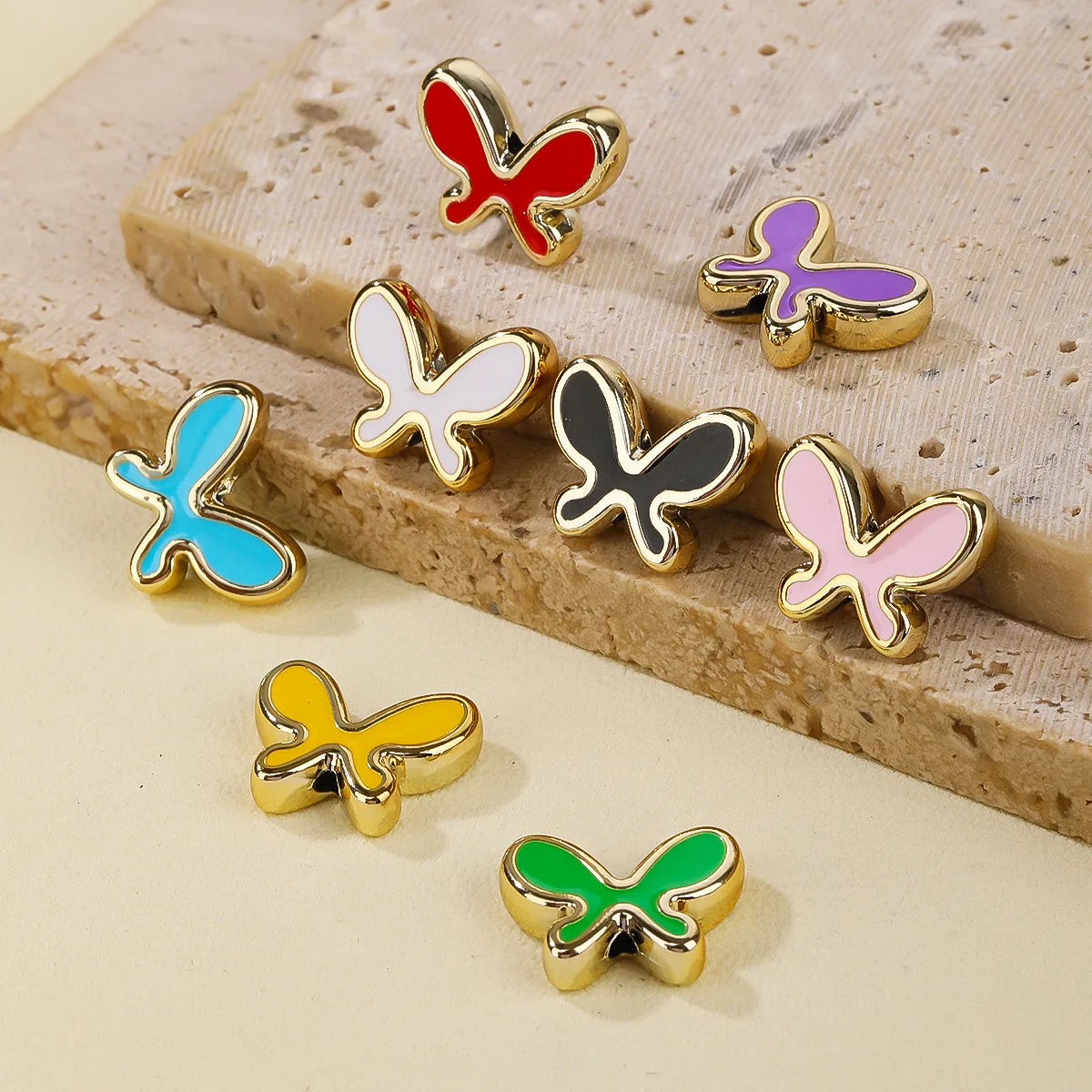 10 PCS/Package Hole 1~1.9mm Arylic Butterfly Beads