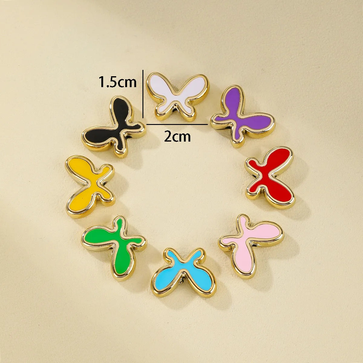 10 PCS/Package Hole 1~1.9mm Arylic Butterfly Beads