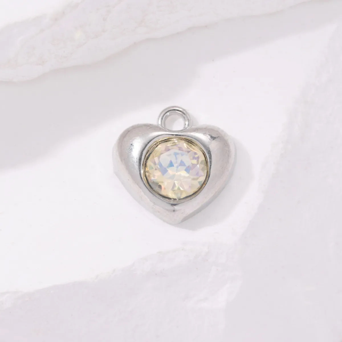 10 PCS/Package Hole Under 1mm Alloy Alloy Heart Shape Pendant