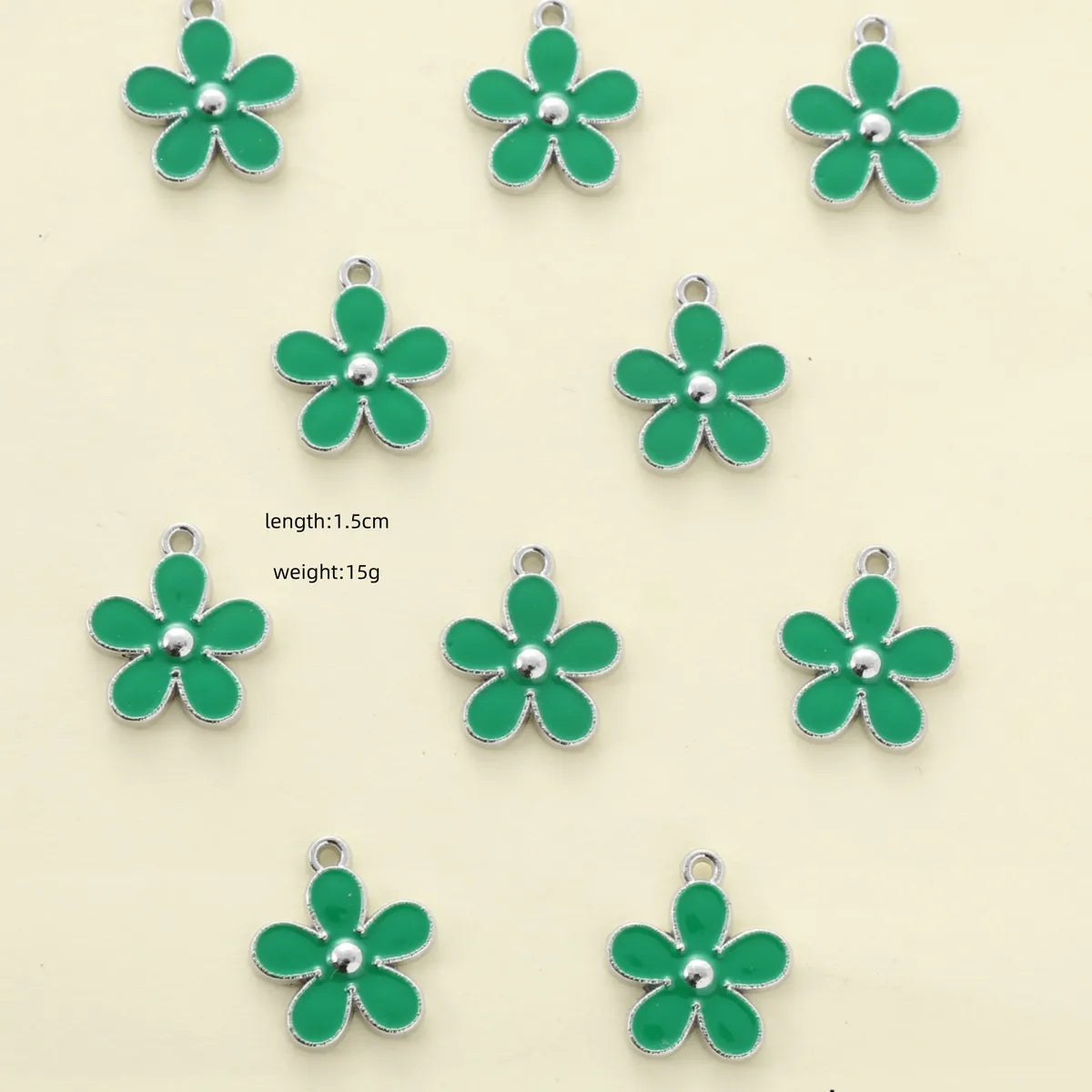 10 PCS/Package Hole Under 1mm Alloy Flower Pendant