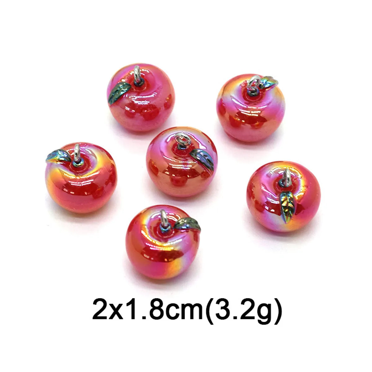 10 PCS/Package Plastic Resin Fruit Pendant