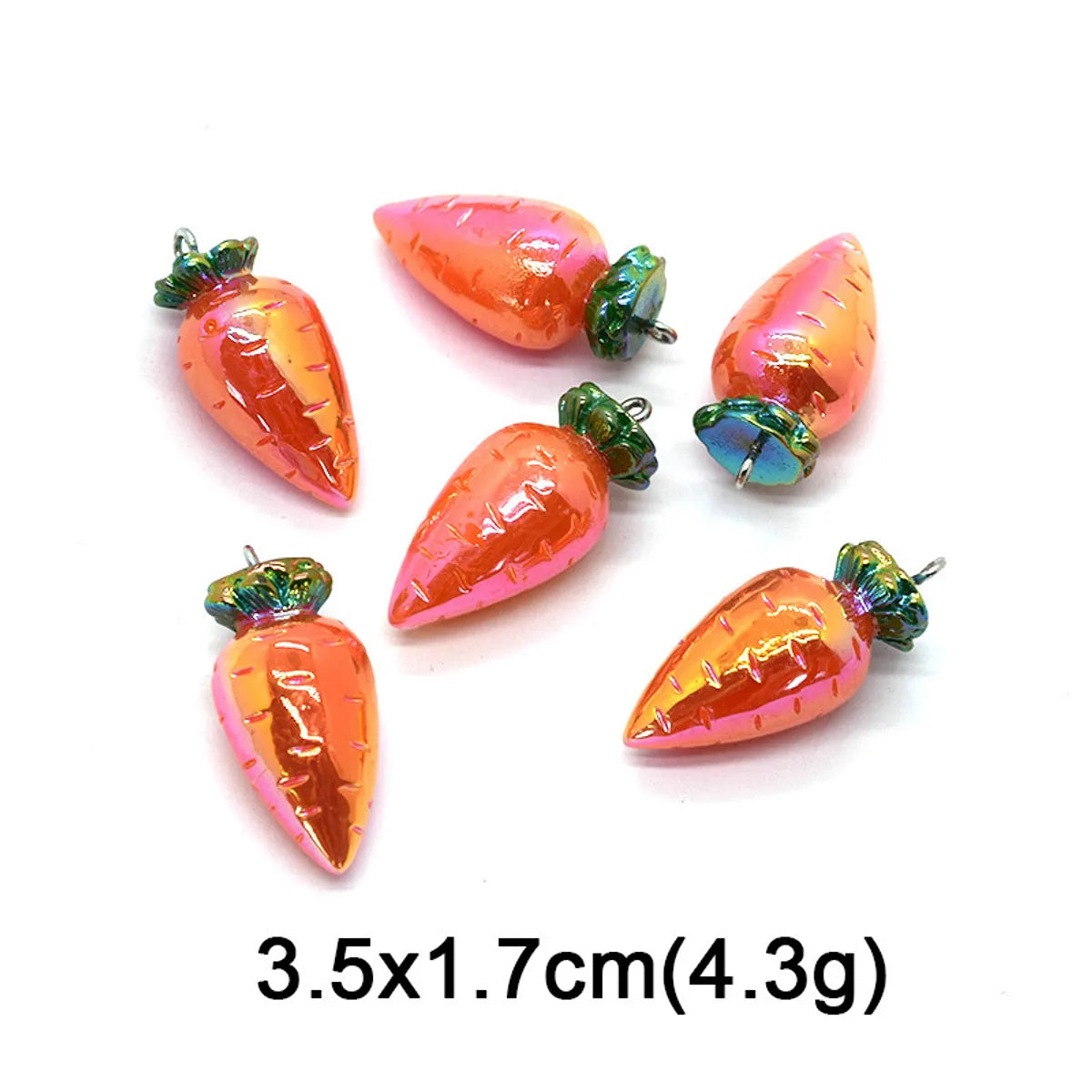 10 PCS/Package Plastic Resin Fruit Pendant