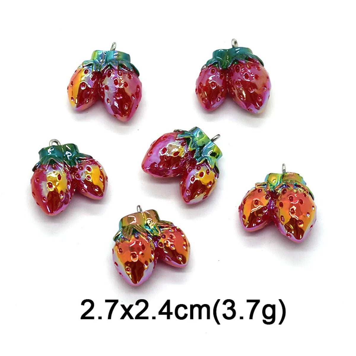 10 PCS/Package Plastic Resin Fruit Pendant