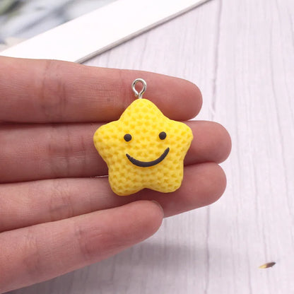 10 PCS/Package Plastic Resin Sun Star Moon Pendant