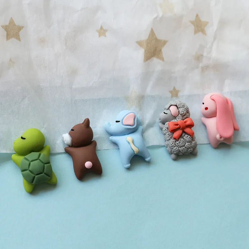 10 PCS/Package Resin Tortoise Rabbit Elephant Beads