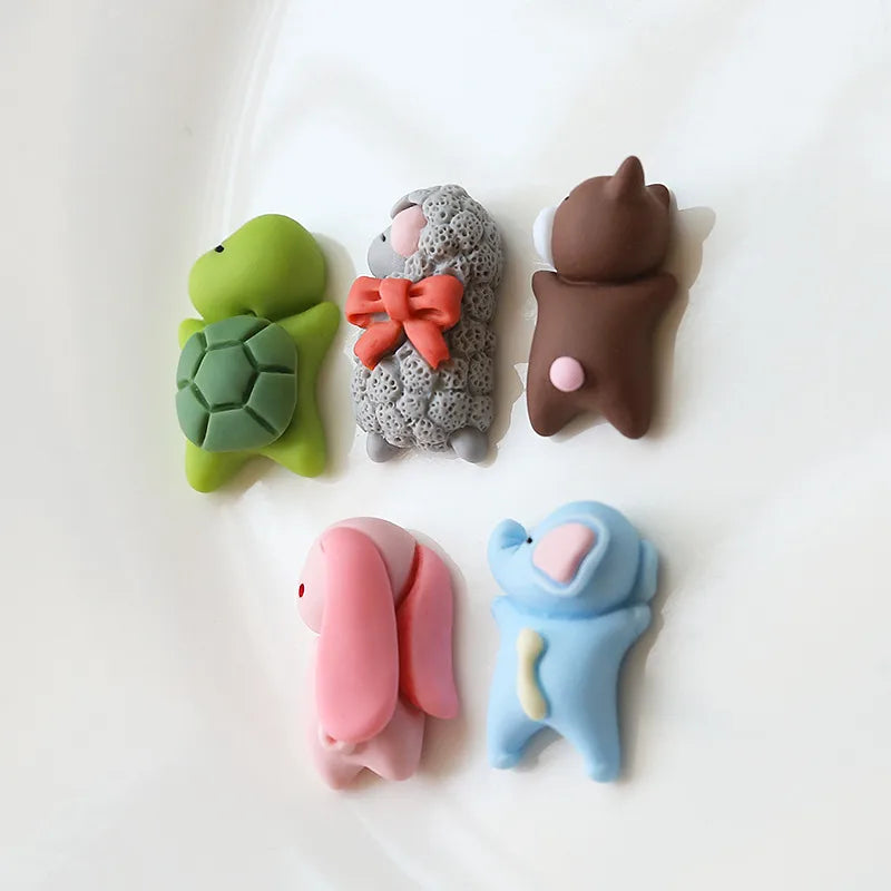 10 PCS/Package Resin Tortoise Rabbit Elephant Beads