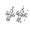 10 Pcs/Package Simple Style Cross Stainless Steel Plating Pendant Jewelry Accessories