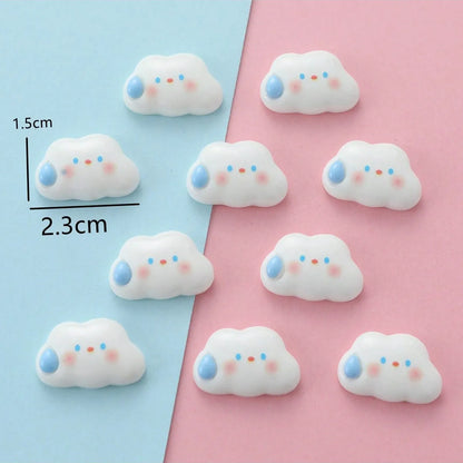 10 PCS/Package SW-E5831 Silver Resin Clouds DIY Accessories Pendant