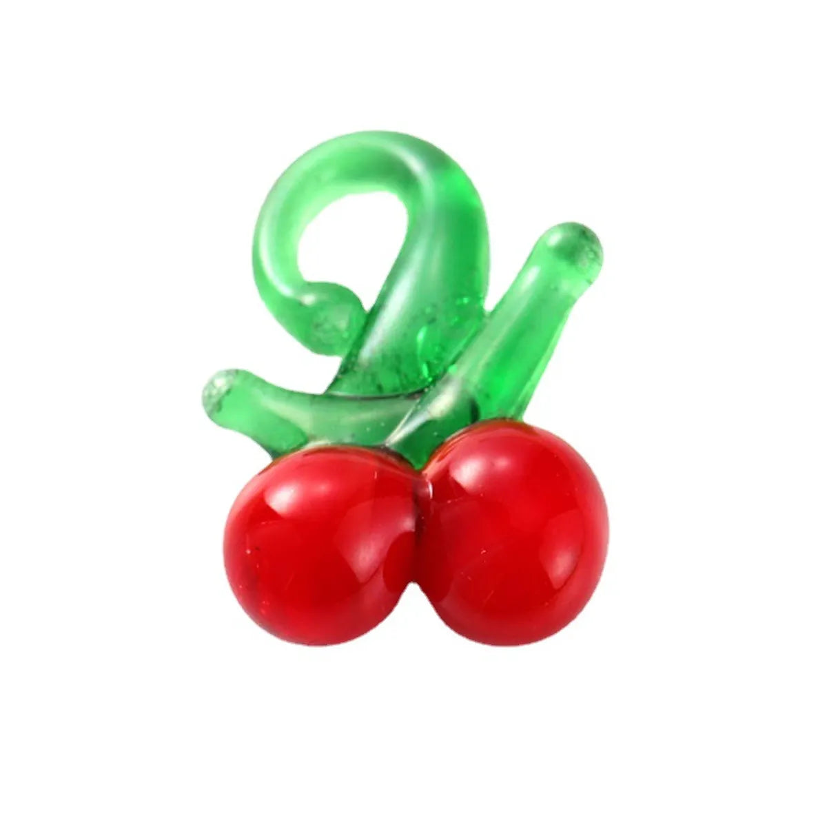 10 Pcs/Package Sweet Cherry Glass Pendant Jewelry Accessories