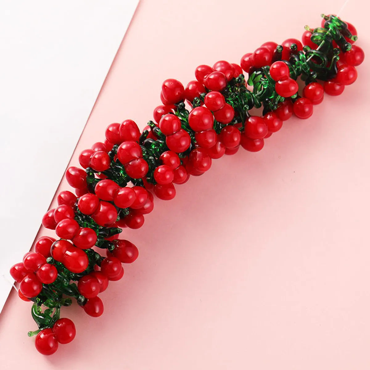 10 Pcs/Package Sweet Cherry Glass Pendant Jewelry Accessories