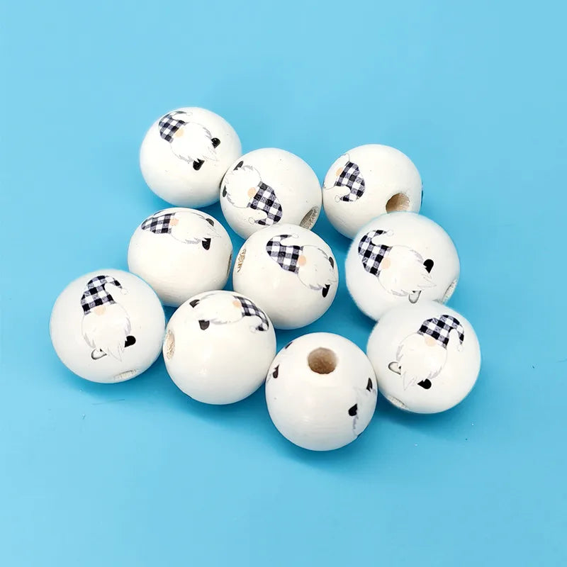 10 PCS/Package Wood Color Block Beads