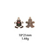 10 PCS/Package Zinc Alloy Christmas Hat Christmas Socks Pendant