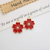 10 Pieces Diameter 3mm Hole 2~2.9mm Alloy Flower Pendant