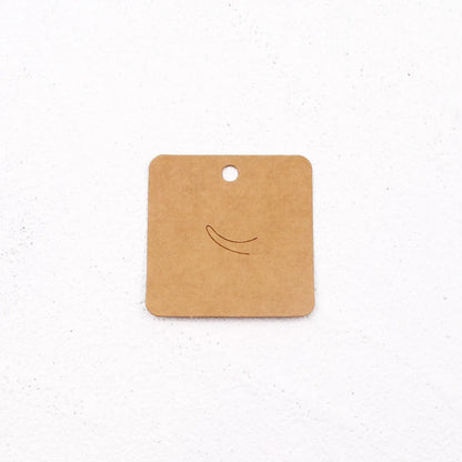 100 Blank Kraft Paper Earrings Earrings Card Bracelet Necklace Hairpin Jewelry Packaging Card Spot Wholesale