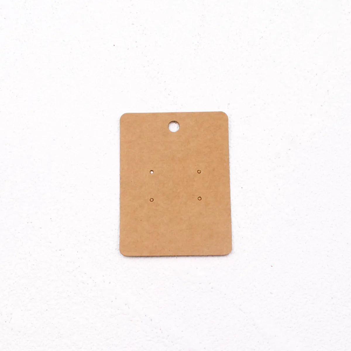 100 Blank Kraft Paper Earrings Earrings Card Bracelet Necklace Hairpin Jewelry Packaging Card Spot Wholesale