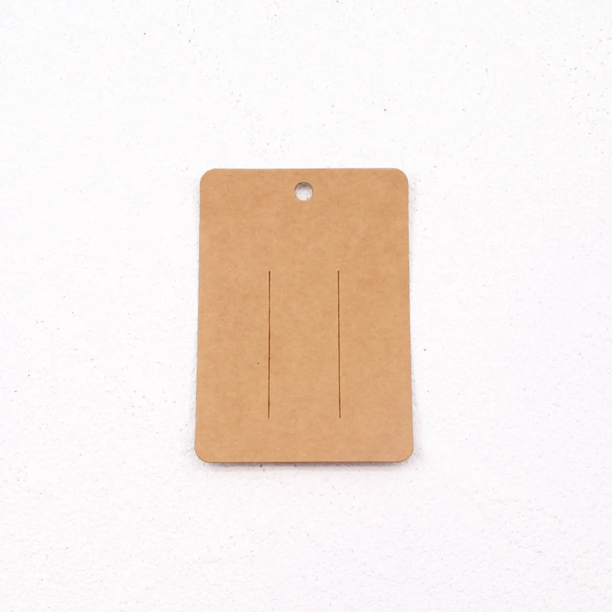 100 Blank Kraft Paper Earrings Earrings Card Bracelet Necklace Hairpin Jewelry Packaging Card Spot Wholesale