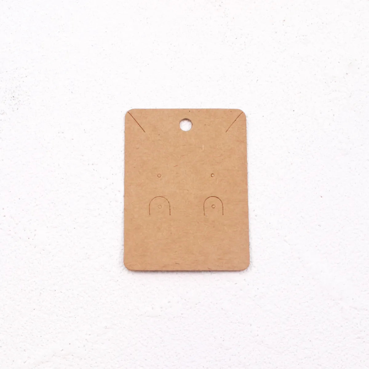 100 Blank Kraft Paper Earrings Earrings Card Bracelet Necklace Hairpin Jewelry Packaging Card Spot Wholesale