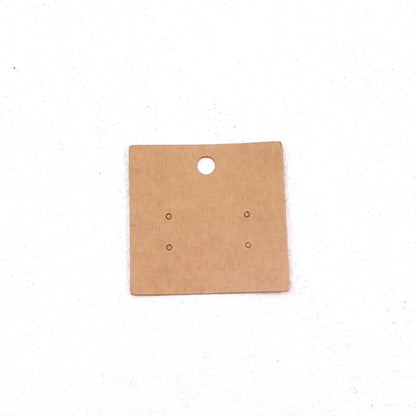 100 Blank Kraft Paper Earrings Earrings Card Bracelet Necklace Hairpin Jewelry Packaging Card Spot Wholesale