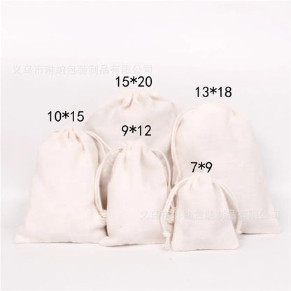 Simple Style Solid Color Cotton Jewelry Packaging Bags