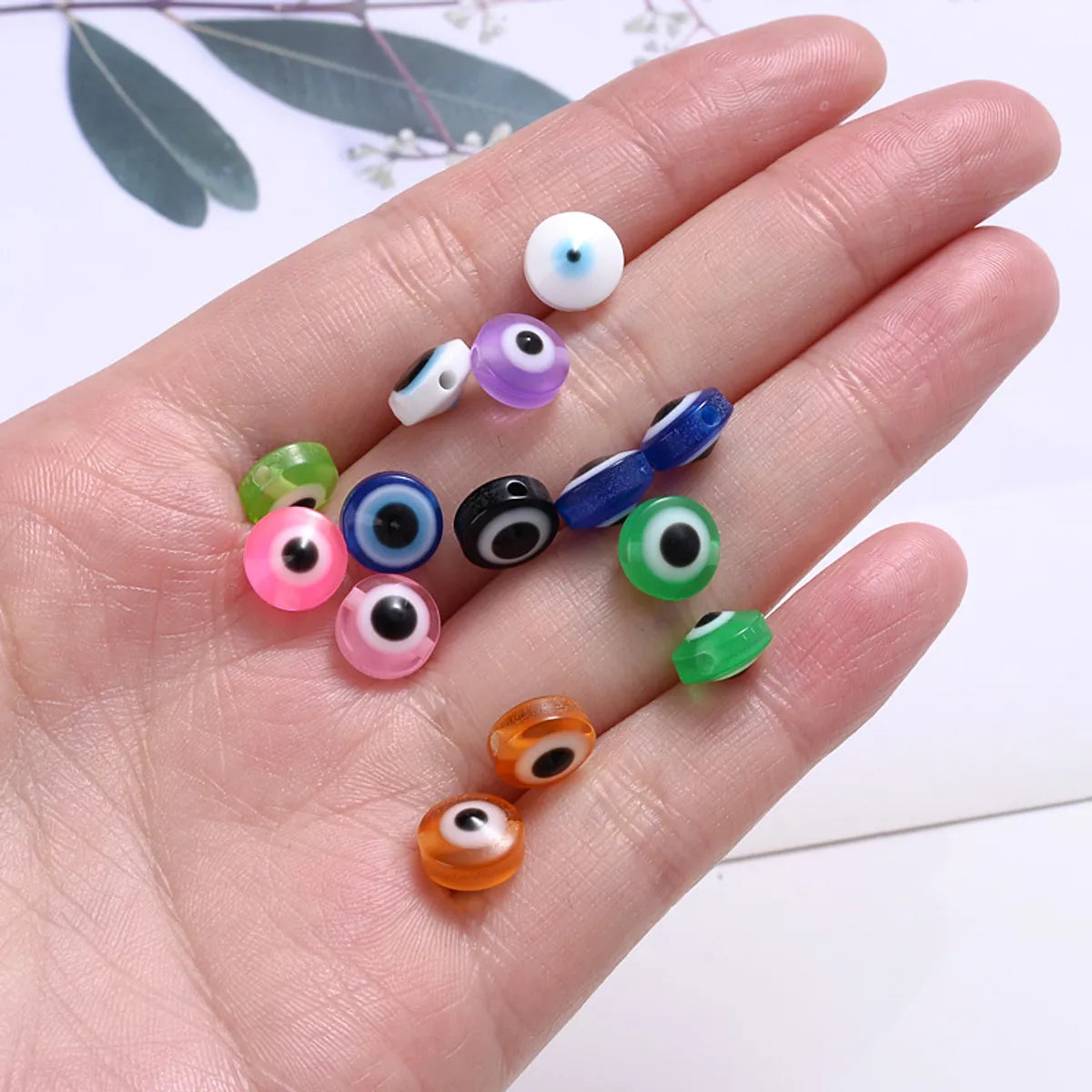 100 PCS/Package 50 PCS/Package Resin Solid Color Beads