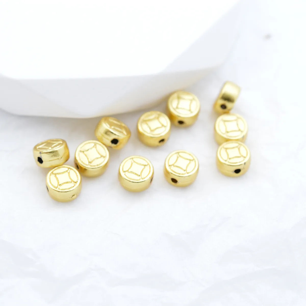 100 PCS/Package 6 * 3mm Alloy Geometric Beads