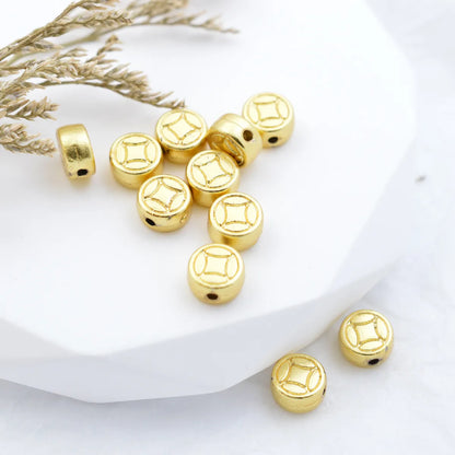 100 PCS/Package 6 * 3mm Alloy Geometric Beads