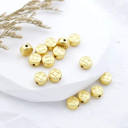 100 PCS/Package 6 * 3mm Alloy Geometric Beads