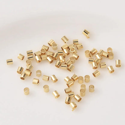 100 PCS/Package Copper Solid Color Beads