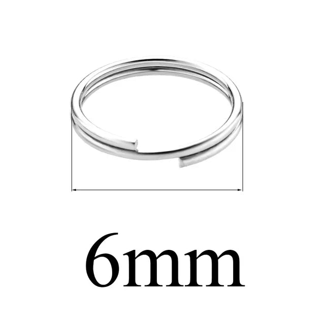 100 PCS/Package Diameter 10mm Diameter 6 Mm Diameter 8mm 304 Stainless Steel Solid Color Connection Ring