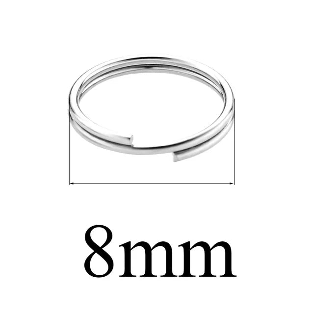 100 PCS/Package Diameter 10mm Diameter 6 Mm Diameter 8mm 304 Stainless Steel Solid Color Connection Ring