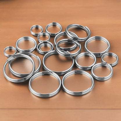 100 PCS/Package Diameter 10mm Diameter 6 Mm Diameter 8mm 304 Stainless Steel Solid Color Connection Ring