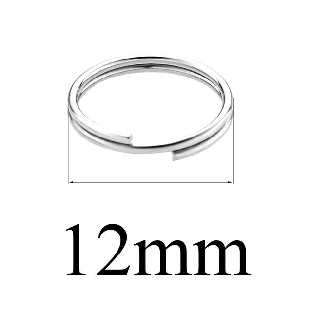 100 PCS/Package Diameter 10mm Diameter 6 Mm Diameter 8mm 304 Stainless Steel Solid Color Connection Ring