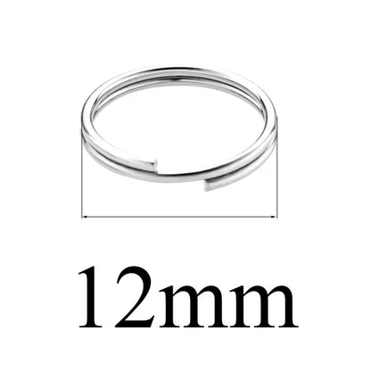 100 PCS/Package Diameter 10mm Diameter 6 Mm Diameter 8mm 304 Stainless Steel Solid Color Connection Ring